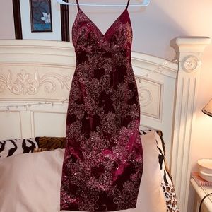 Sparkly Burgundy Dress
